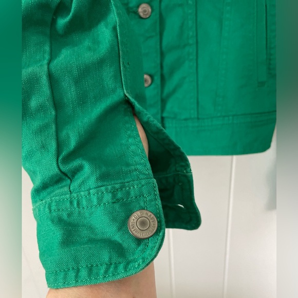 Old Navy Vibrant Green Denim Jacket - Picture 5 of 12